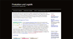 Desktop Screenshot of produktion-und-logistik.de